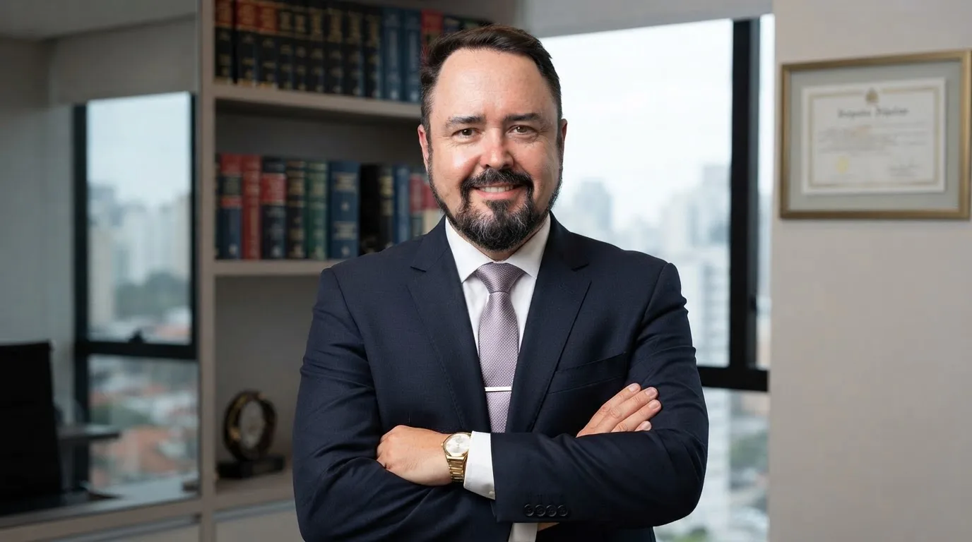 Retrato do Dr. Renato Vicente da Silva em seu escritório
